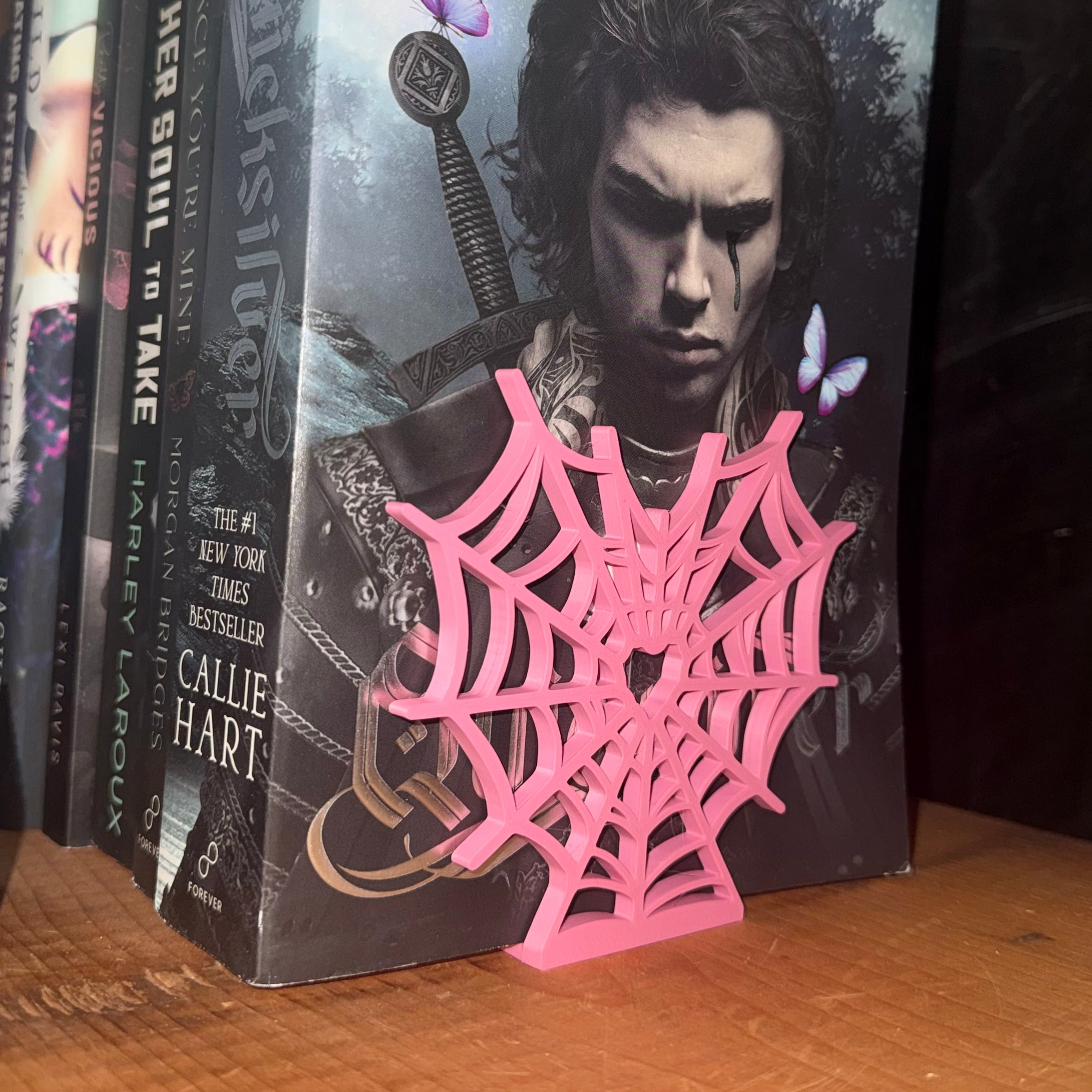 Spiderweb book ends. (Set of 2)