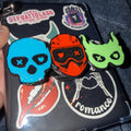 Holographic 3 Masked Men Kindle/Phone Grip