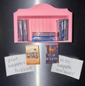 Mini Bookshelf Magnet with Covered Book Magnets