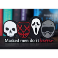 Masked Men BookShelf Sitter