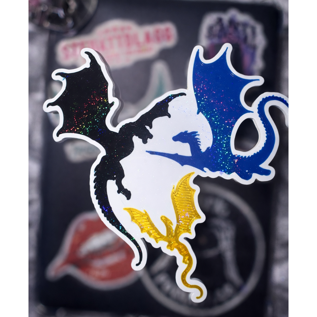 Holographic Dragons Kindle/phone Grip