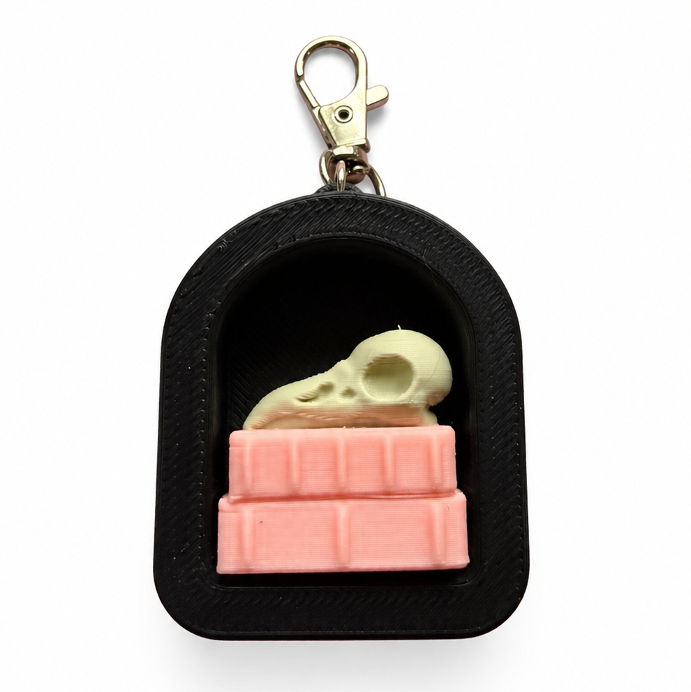 Book Stack Clicker Keychain