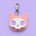 Skull Kitty Clicker Keychain