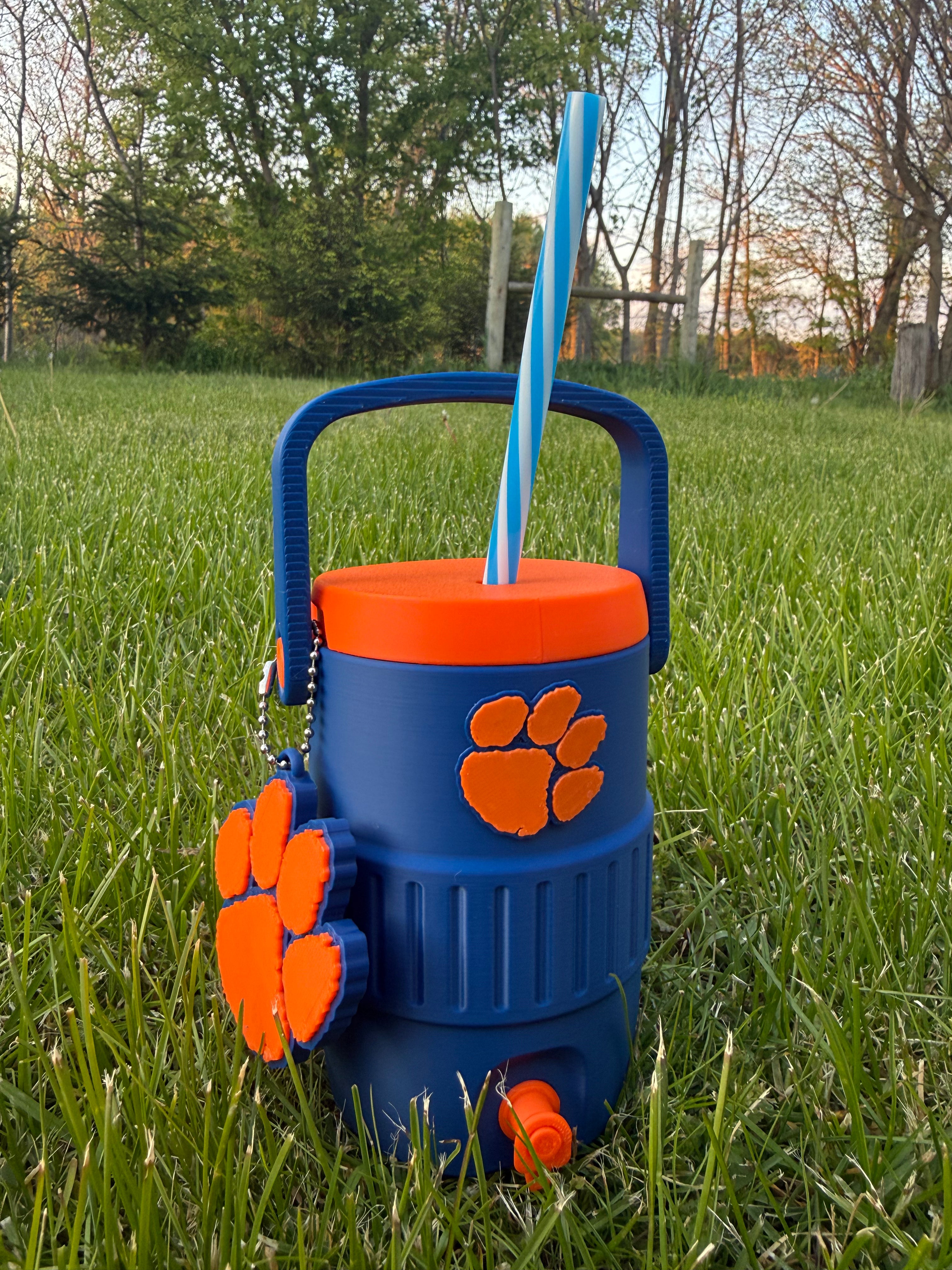 Custom School/Team logo Can Holder with matching tab opener