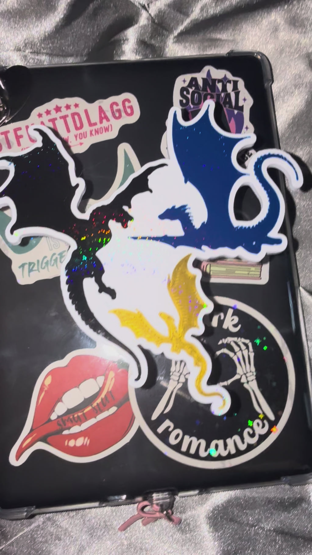 Holographic Dragons Kindle/phone Grip
