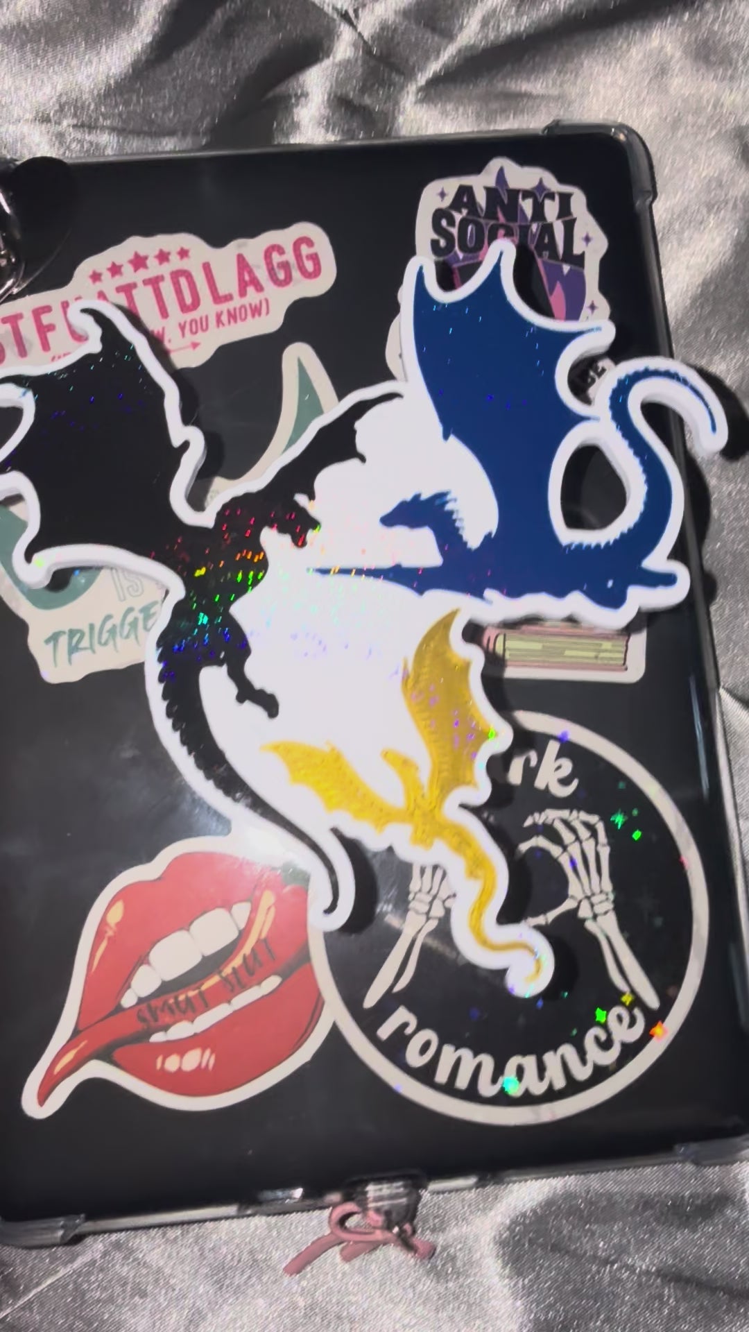 Holographic Dragons Kindle/phone Grip